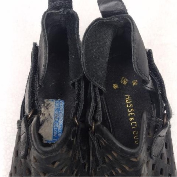 Anthropologie Musse & Cloud Sz 7.5 Caila Boho Distressed Leather Ankle Boots - Picture 12 of 14